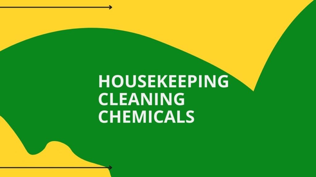 Housekeeping cleaning chemicals Ecochem