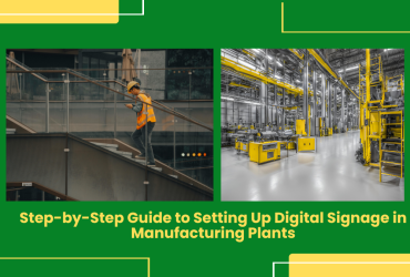 Digital Signage Installation In Factory